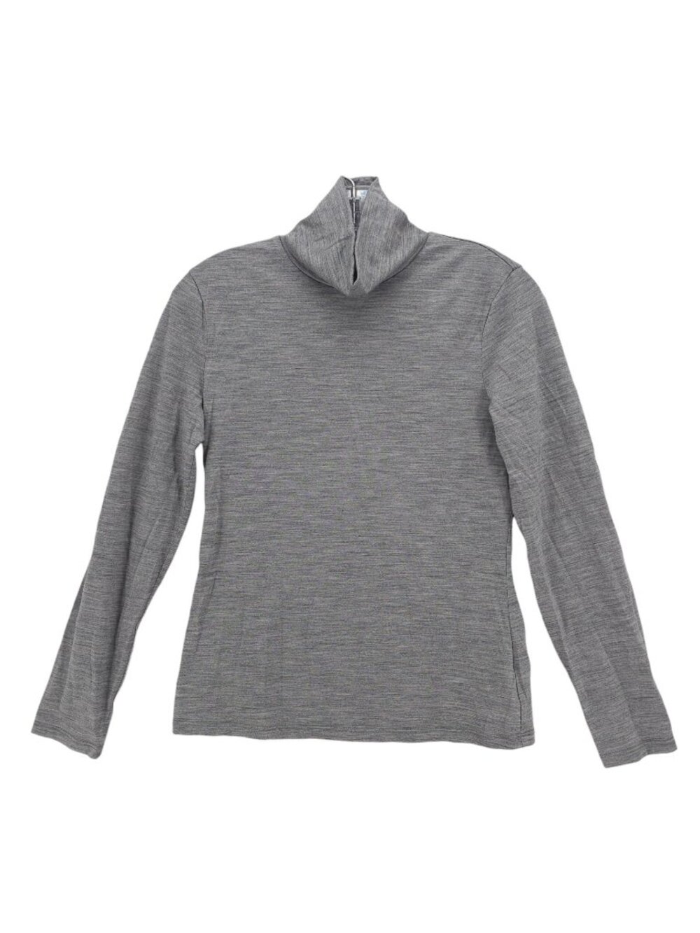 THEORY Women's Neo 100% Wool Knit Turtleneck Long Sleeve Heather Gray MEDIUM